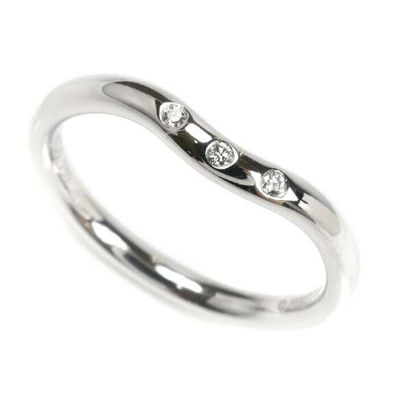 TIFFANY 18k Silver Diamond Ring